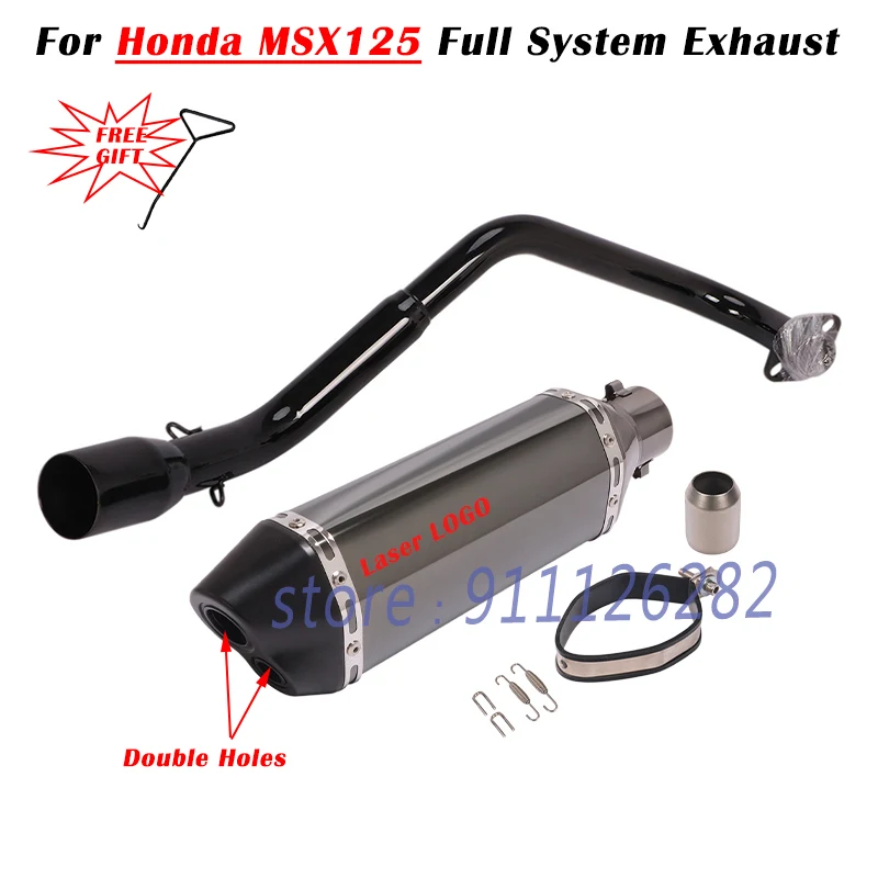 For Honda GROM MSX125 MSX 125 MSX 125 2013 15 16 17 18 19 20 2021 Motorcycle Exhaust Escape System Modify Full Muffler DB Killer