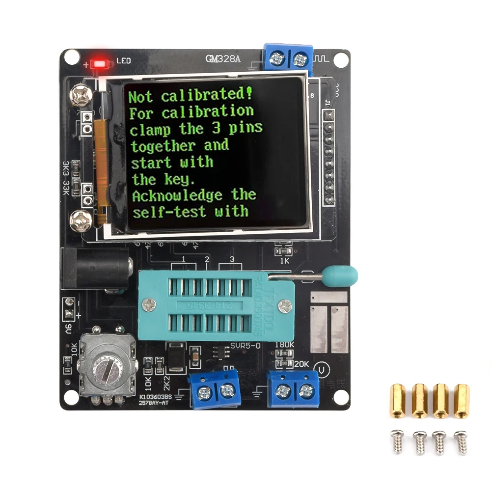 GM328A Transistor Tester Diode Capacitance ESR Voltage Frequency Meter PWM Square Wave Signal Generator Soldering