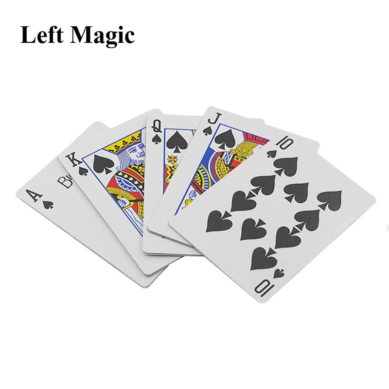 5 Pcs Stainless Steel Poker  Magic Tricks Metal Playing Cards Magic Props Close Up Street Stage Illusions Gimmick Accessories