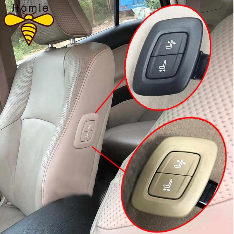 

New Brand Beige Black Seat Adjustment Switch For Toyota Crown Reiz Camry Highlander Prado With High Quality