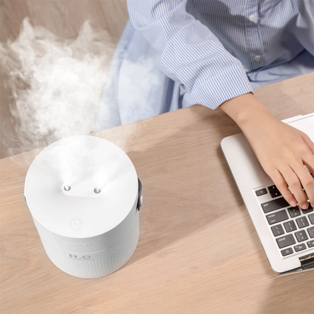 

4000Mah Wireless Ultrasonic Aroma Diffuser 1100Ml Large Capacity Air Humidifier Dual Spray Usb Rechargeable Color Light Fogger