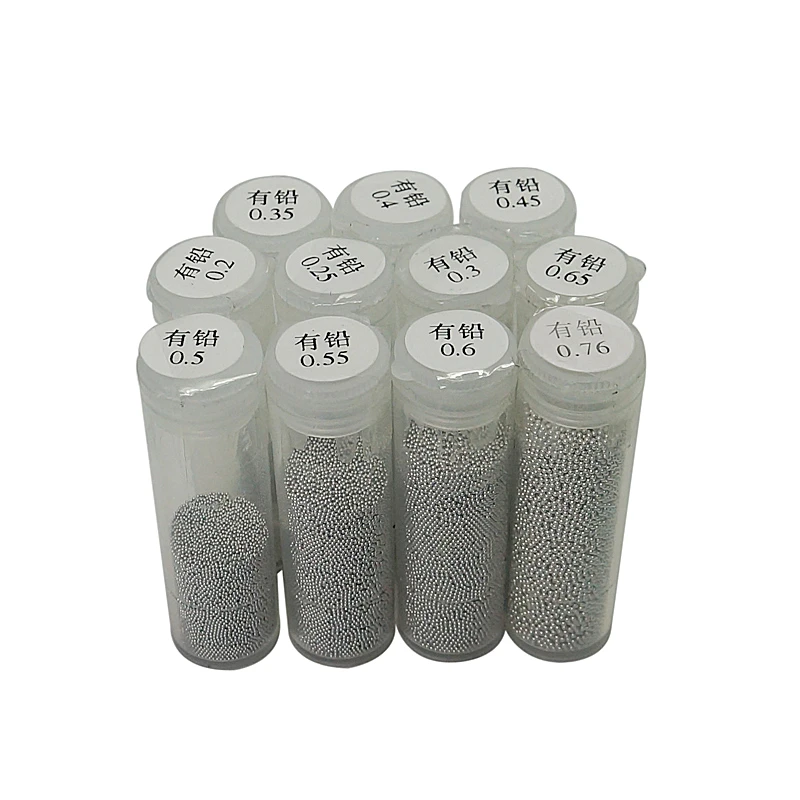 

PMTC BGA Solder Ball 25K 0.2mm 0.25mm 0.3mm 0.35mm 0.4mm 0.45mm 0.5mm 0.55mm 0.6mm 0.65mm 0.76mm Tin Tin Solder Balls