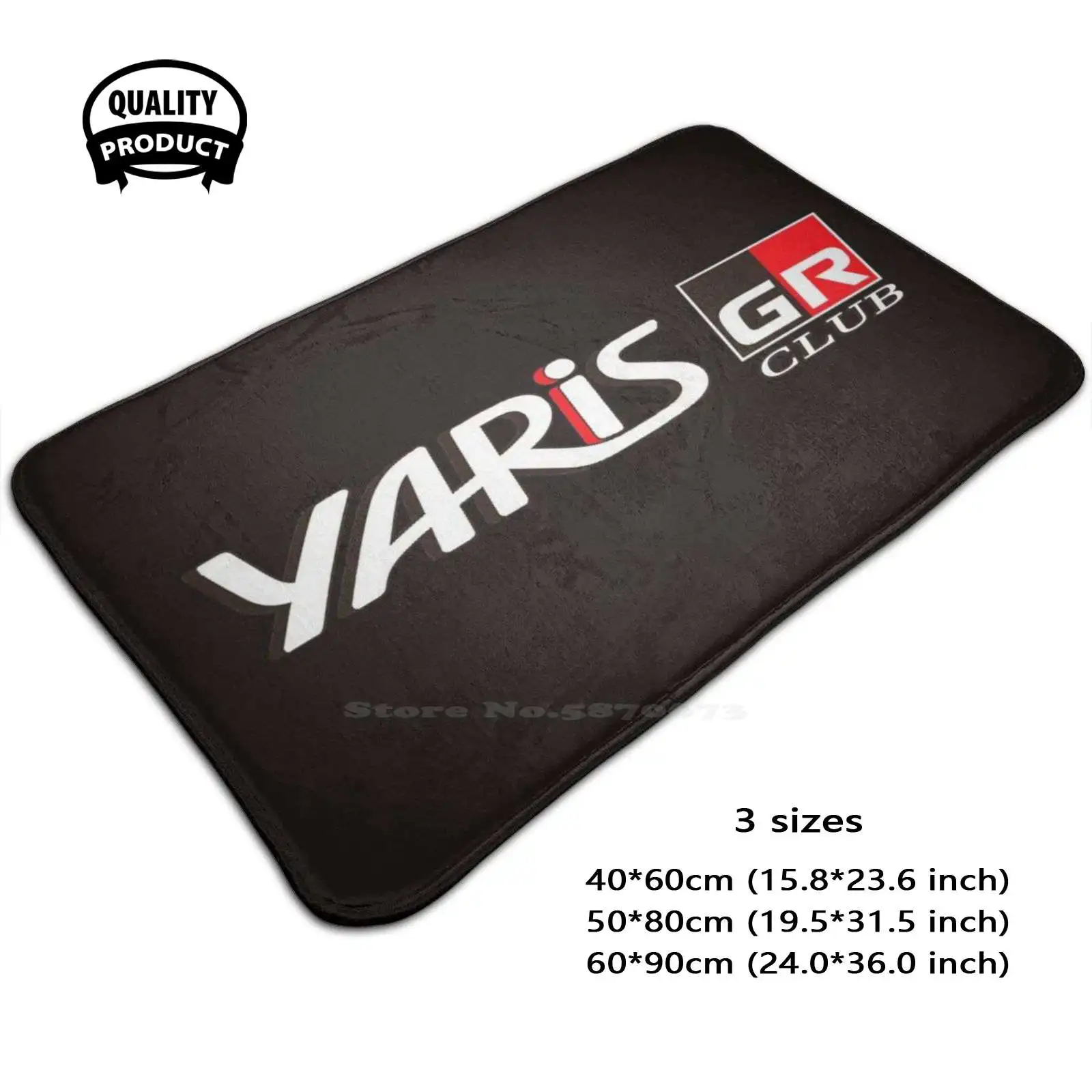 Yaris Gr Club Soft Cushion Home Carpet Door Mat Car Rug Greece Gr Drift Gr Racing New Yaris Racecar Cars Trd Turbo Wrc Word