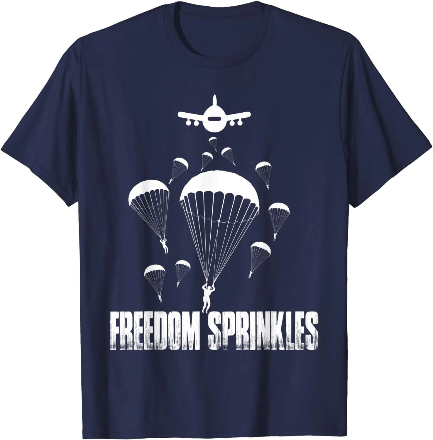 Army Paratrooper Freedom Sprinkles 82nd 101st Airborne Men T-Shirt Short  Casual  COTTON  O-Neck  shirts