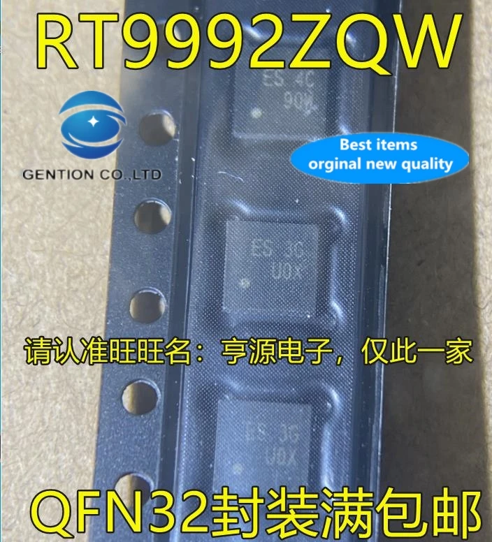 10PCS RT9992ZQW silk-screen ES QFN32 power management solid in stock 100% new and original