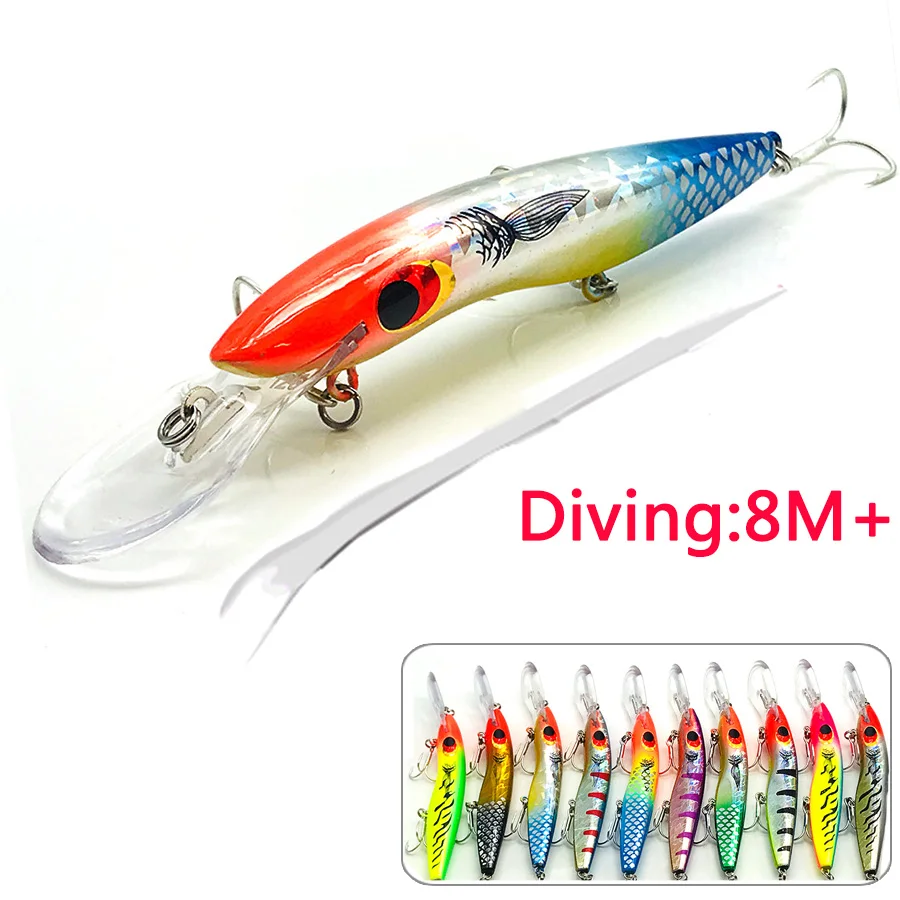 Jerkbait Minnow Wobbler Voor Pike/Vis Swimbait Diepe/Hard/Grote/Nep/Kunstmatige Aas Voor Vissen lokken/Kerstballen/Visgerei/Crankbait/Karper