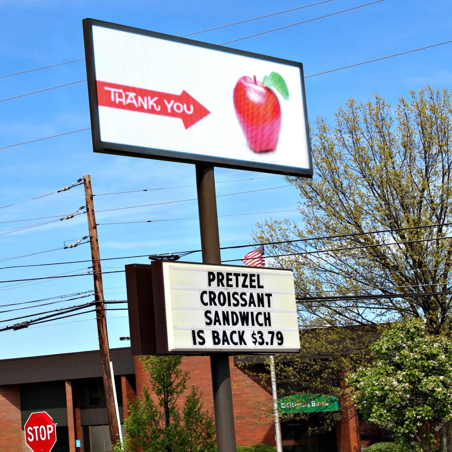 HD Ultra-thin Led Signs Outdoor Led Screen RGB Full Color LED Display Board Waterproof Support Video WiFi LAN Shopwindow Ads