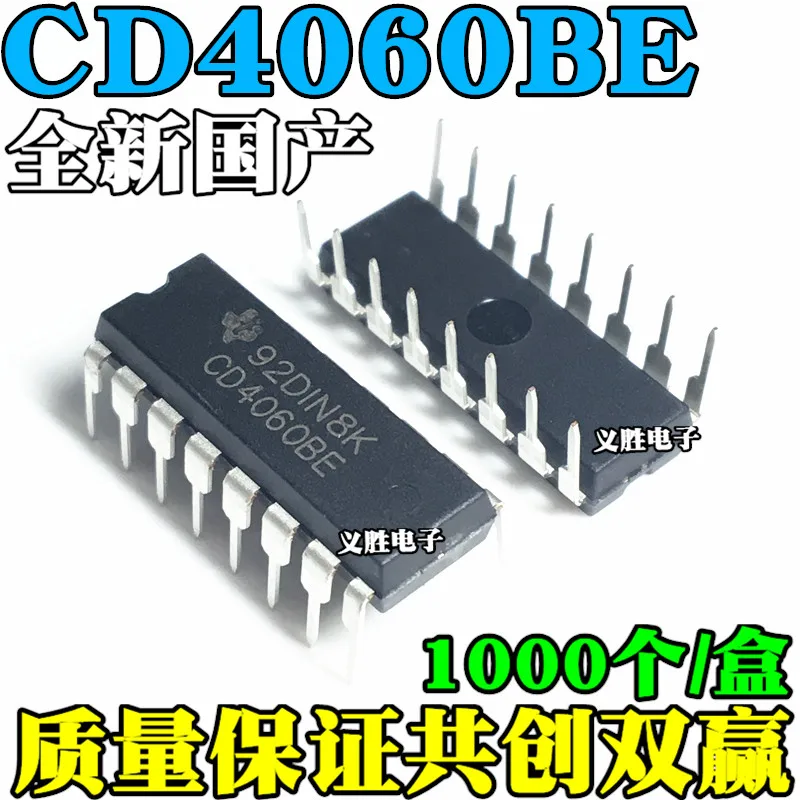 10 Stks/partij CD4060 CD4060BE DIP16 In Voorraad