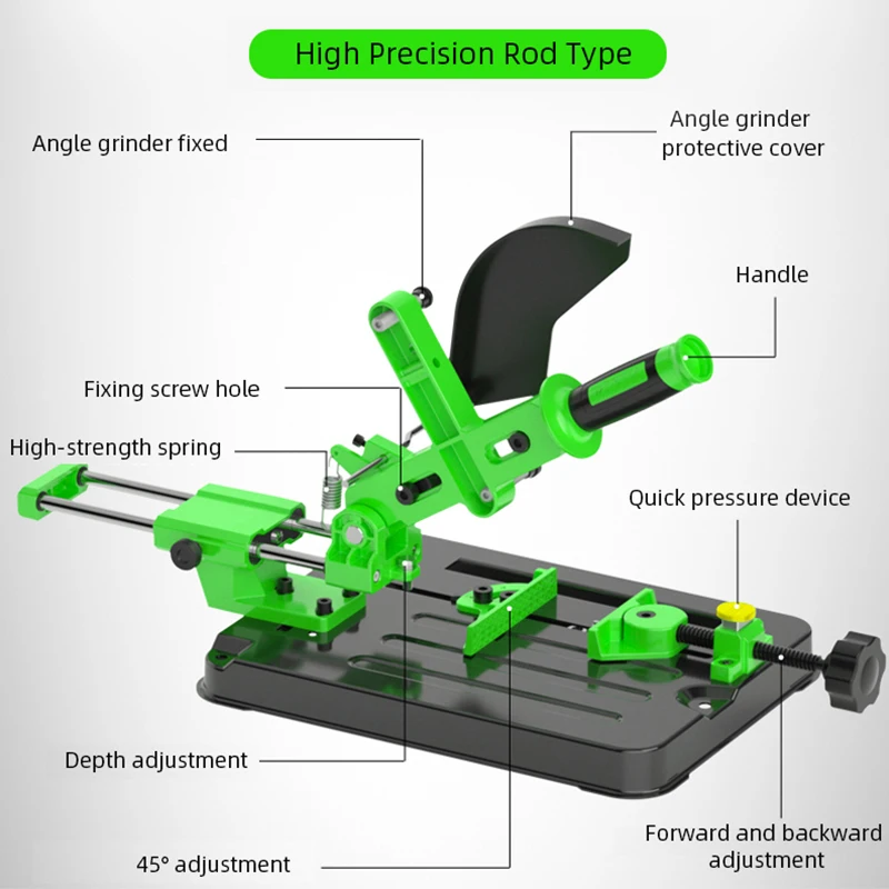 Power Tools Accessories Universal Angle Grinder Stand Bracket Holder Metal Cutting Machine Support for 100 and 125 Angle Grinder