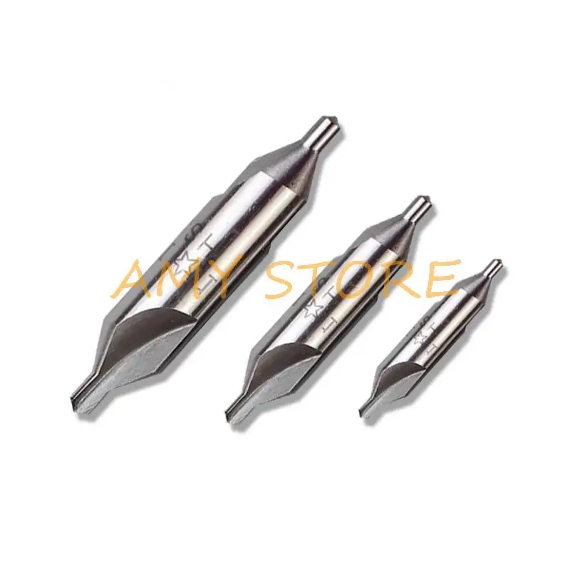 1Pc HSS Tip  1/1.5/2/2.5/3/4/5/6/8/10/12mm x Shank 4/5/6/8/10/12/14/20/22mm A or B Center Spotting Drill Bits Countersinks