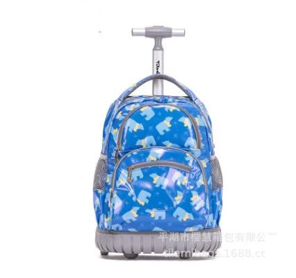 school bag wheels School Rolling backpack Bags kids travel trolley backpack 16 inch Children school wheeled backpack for girl