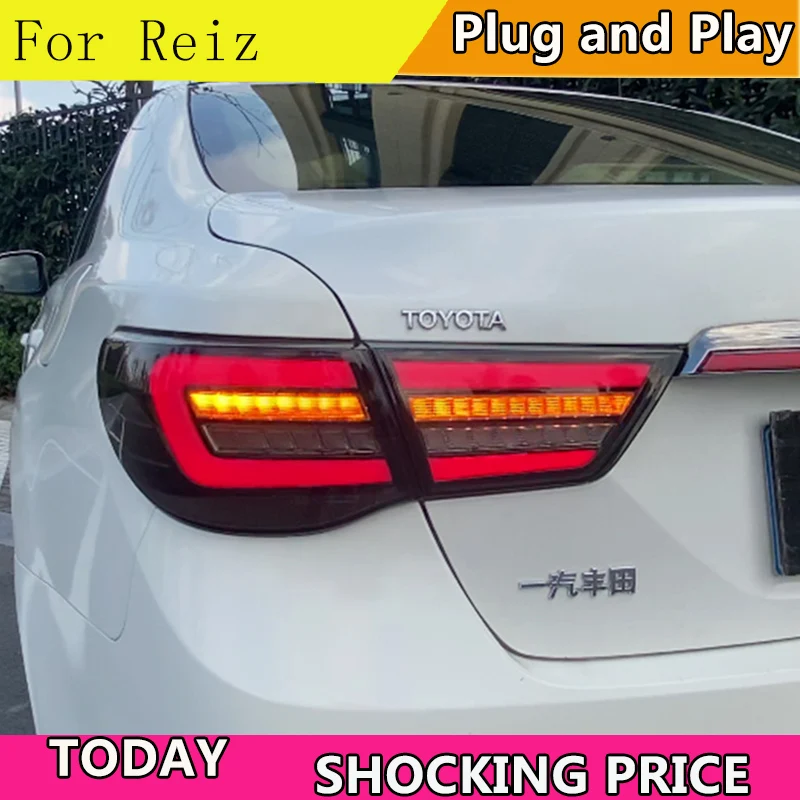 Car Styling for To yota Reiz Mark X LED Tail Lights 2010-2013 Mark X LED Tail Light Rear Lamp DRL+Brake+Park+Signal