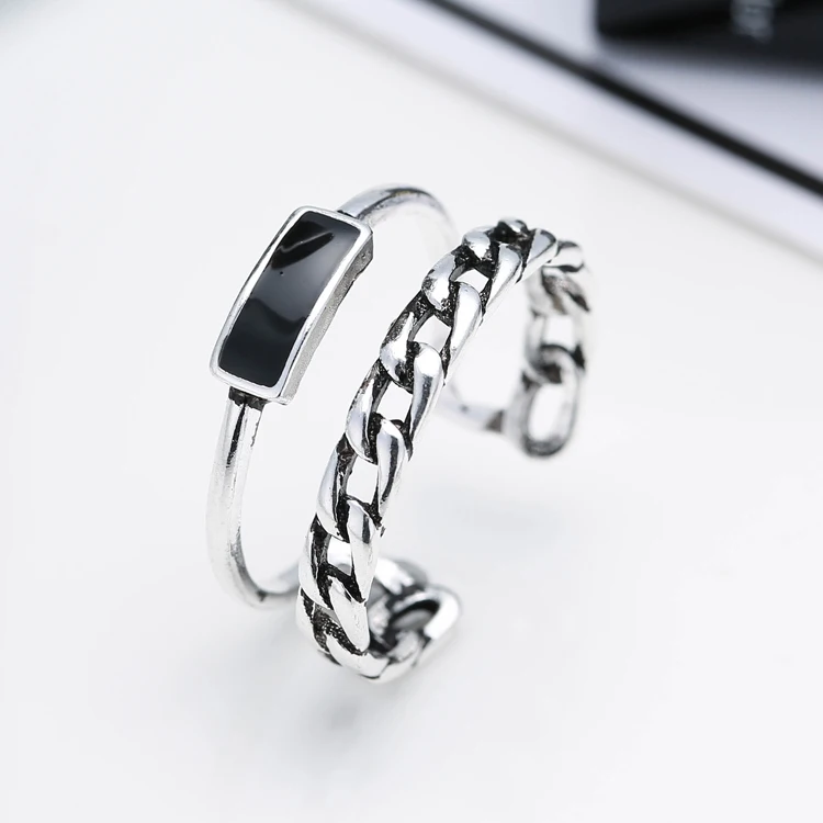 

925 Sterling Silver Open Rings For Women Personality Simple Style Lady Prevent Allergy Sterling-silver-jewelry