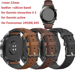 For Garmin Forerunner 255 55 245M Strap 22mm 20mm Silicone Sports Bracelet For Garmin Venu 2 2Plus SQ/Vivoactive 3 4 Watchband