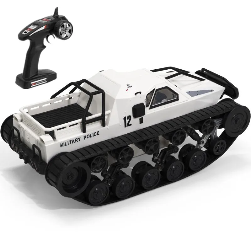 

RC Car 4WD RC Tank 1:12 High Speed Drift Tank 2.4G Remote Control Car 360° Rotation Rough Tooth Saw RC Crawler Chariot Tank Car