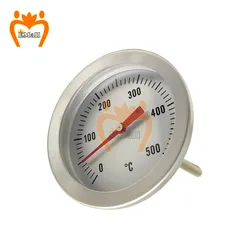 Therye.com-Thermomètre de mesure en acier inoxydable pour barbecue, outil de cuisson, accessoires de cuisine, sonde de 70cm, résistant à 0-500