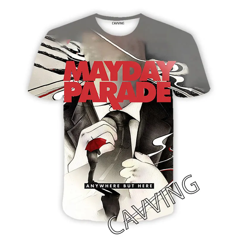 New Fashion Women/Men's 3D Print  Mayday Parade Band  Casual T-shirts  Hip Hop Tshirts Harajuku Styles Tops Clothing