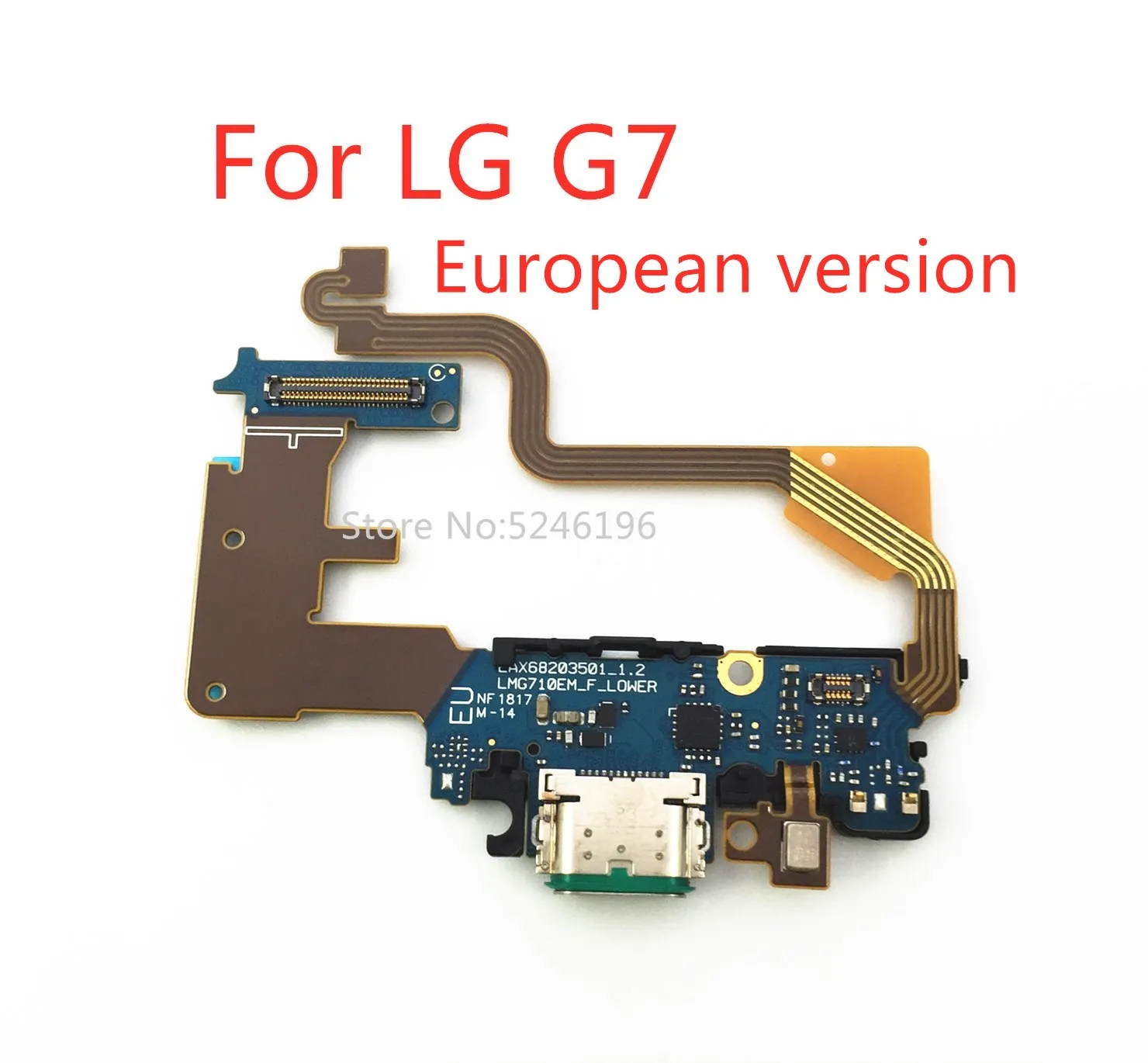 

1pcs Micro USB PCB Charging Charger Dock Port mini Connector Flex Cable For LG G7 ThinQ G710 Replacement of parts