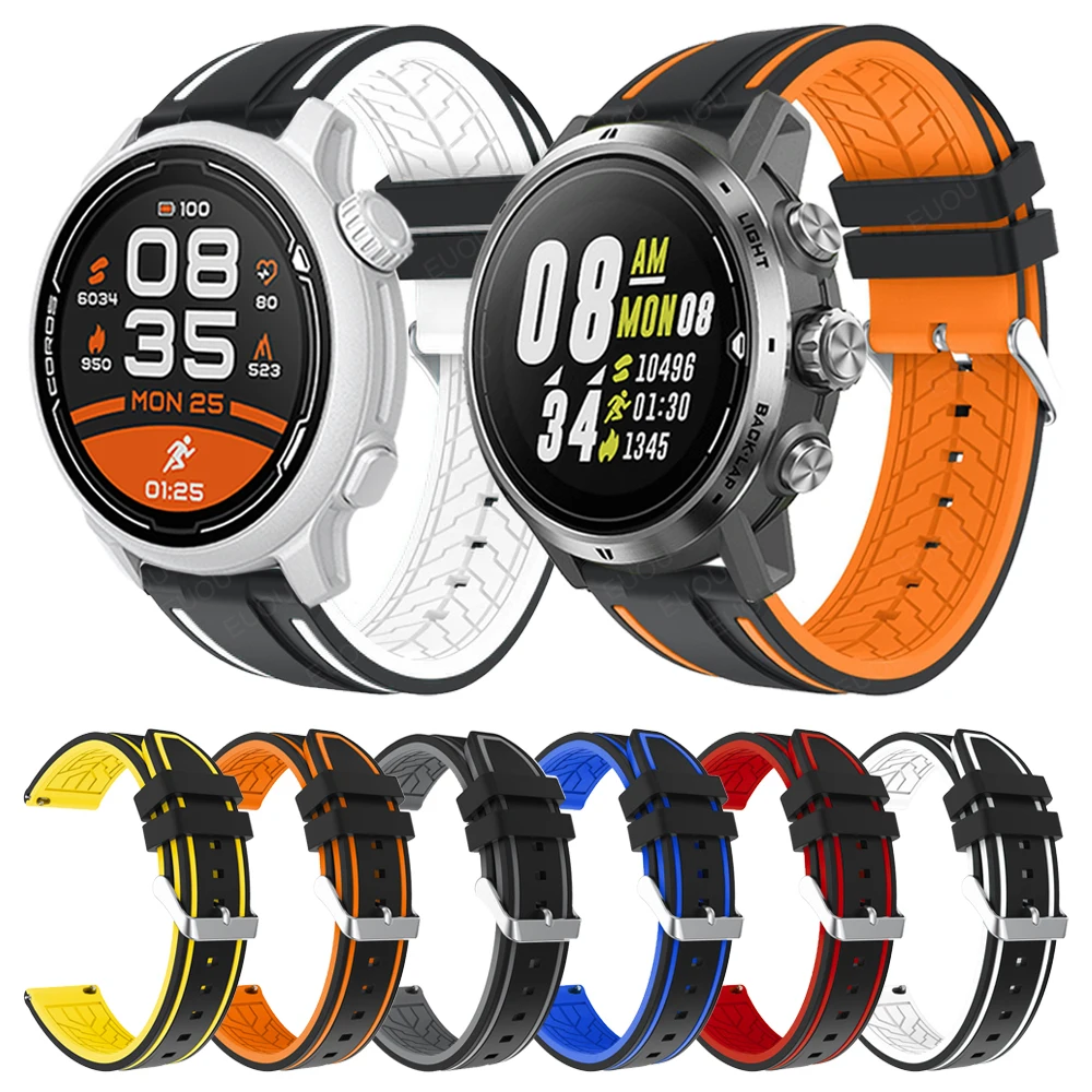 Dây Đeo Cho COROS APEX Pro 46Mm 41Mm Dây Silicone Đồng Hồ Thông Minh Dây Đeo Đồng Hồ Vòng Tay Cao Su Easyfit Dây Phụ Kiện dây