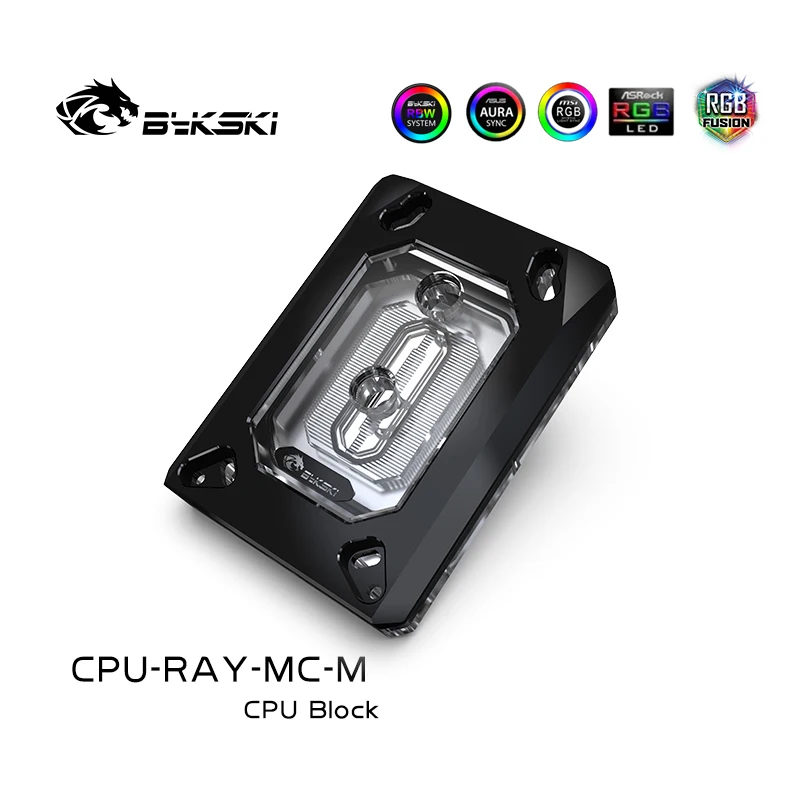 Bykski CPU-RAY-MC-M PC wasser kühlung Kühler cpu kühler Wasser Block für AMD Ryzen 3/Ryzen5/Ryzen7/ThreadPipper/AM3/AM2/FM2/FM1