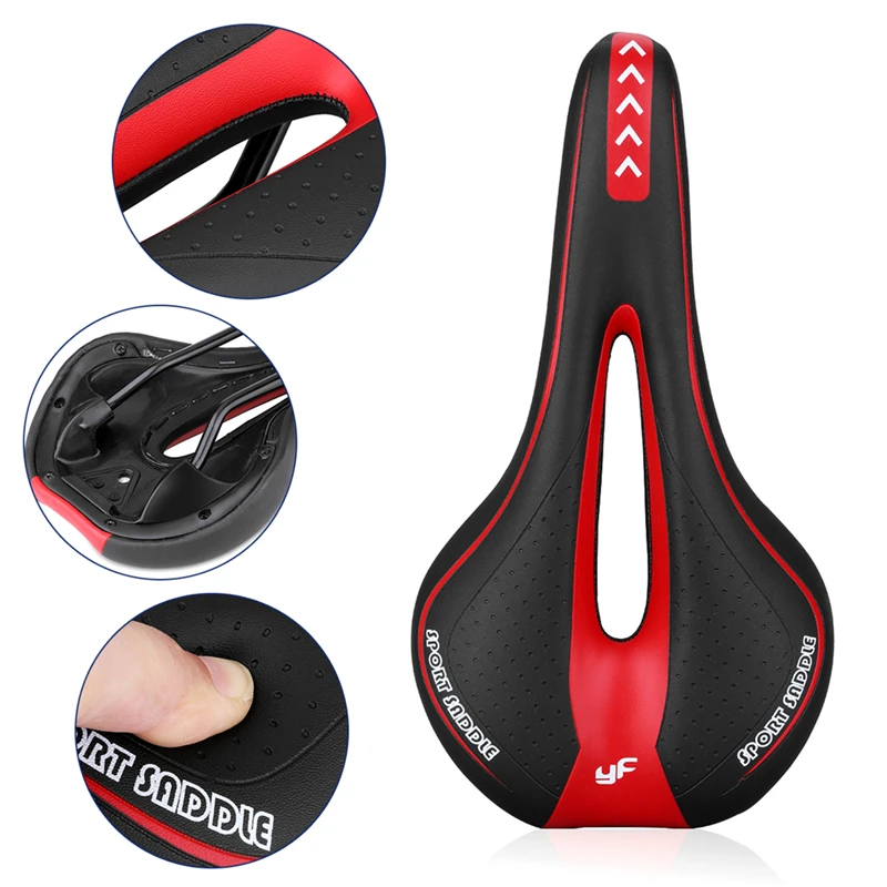 Gel Extra Soft Bicycle MTB Saddle Cushion Bicycle Hollow Saddle Cycling Road Mountain Bike Seat Bicycle Accessories