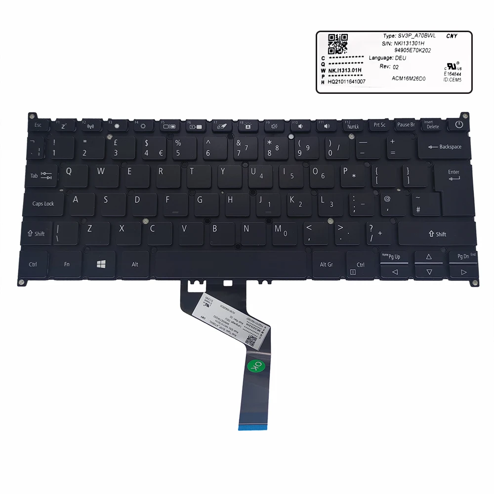 US UK RUS Russian Keyboard for Acer Swift 3 SF314 57 57G SF314-58 N17W3 Swift5 SF514-52 52T SF514-52TP SF514-53 53T SV03T_A70B