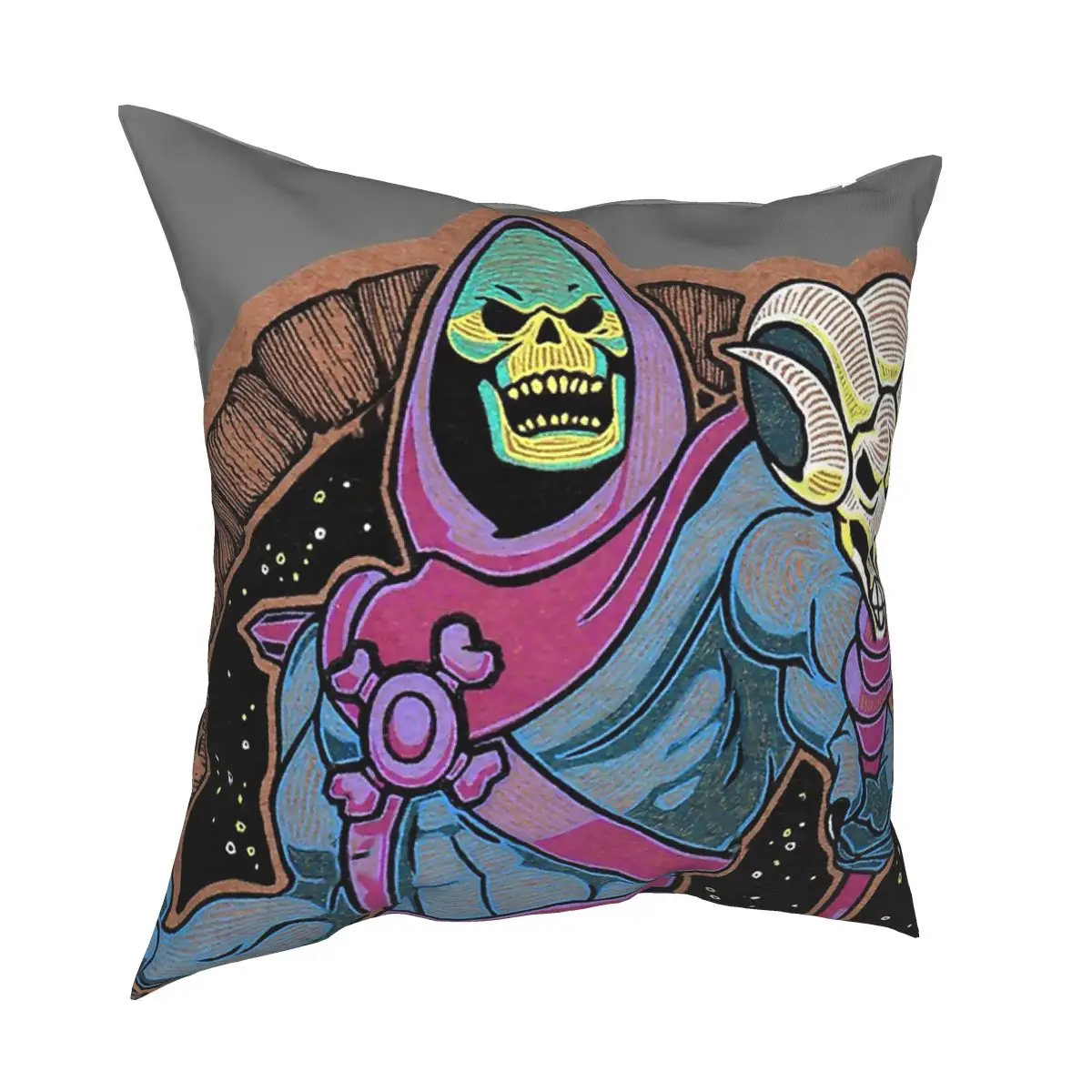 Skeletor He Man Masters Of The Universe Pillowcase Decoration Cushion Cover Throw Pillow for Living Room Double-sided Printing