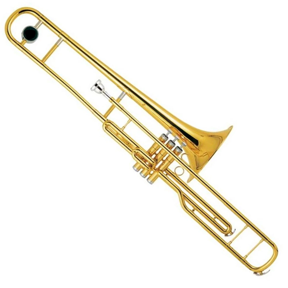 Gold lacquer C key Piston Valves Trombone