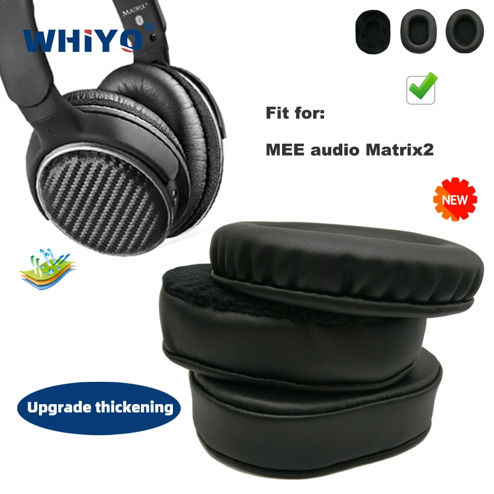 Replacement Ear Pads for MEE audio Matrix2 Matrix 2 Matrix-2 Headset Parts Leather Cushion Velvet Earmuff Earphone Sleeve Cover