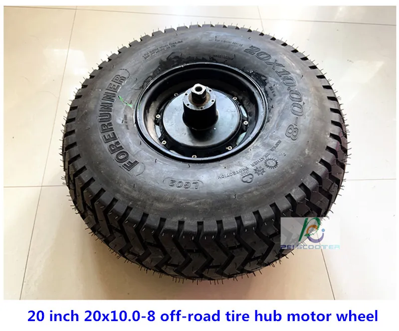 

20 inch 20x10.0-8 wide off-road tire brushless no-gear scooter hub motor wheel phub-2010