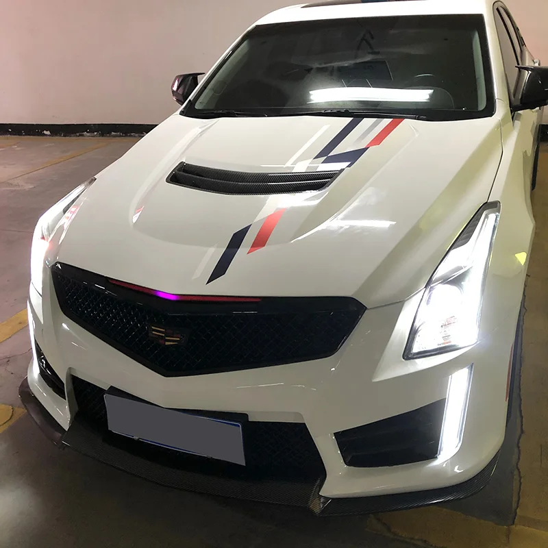 Font Bonnet Head Hood Sticker Graphic Vinyl Decal for Cadillac ATSL CT4 CT5 CT6 XTS XT4 XT5 CTS