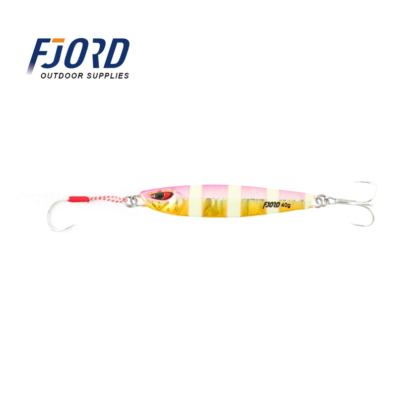 FJORD 40G 20G 30G 60G Hard Metal Jiging Spoon Fishing Lure Artificial Shore Casting Sinking Lead Bait Sea Bass Fishing Tackle