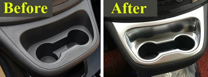 For Mercedes-Benz Vito W447 2014-2022 Chrome Front Middle Console Cup Holder Panel Frame Decoration Cover Trim Car Styling