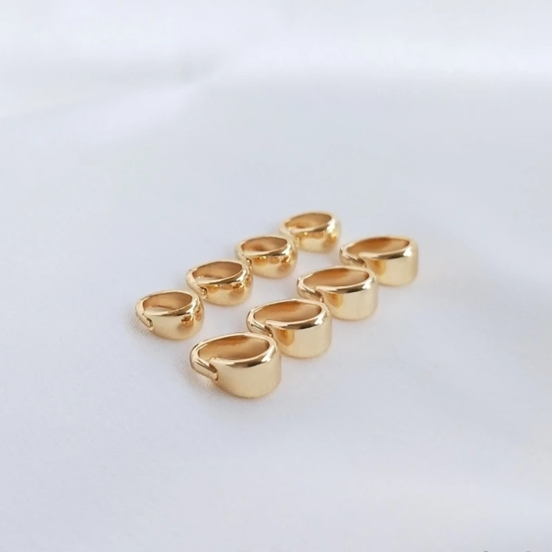 Real Gold Plated Hanging Seed Clasps Clip Hooks Holding Pendant Buckles Charms Connectors DIY Jewelry Making Accessories