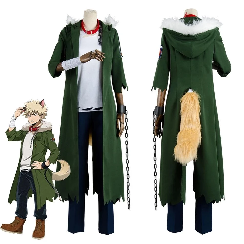 Boku no Hero Academia My Hero Academia Katsuki Bakugou Cosplay Costume Outfits Halloween Full Sets Customize Any Size