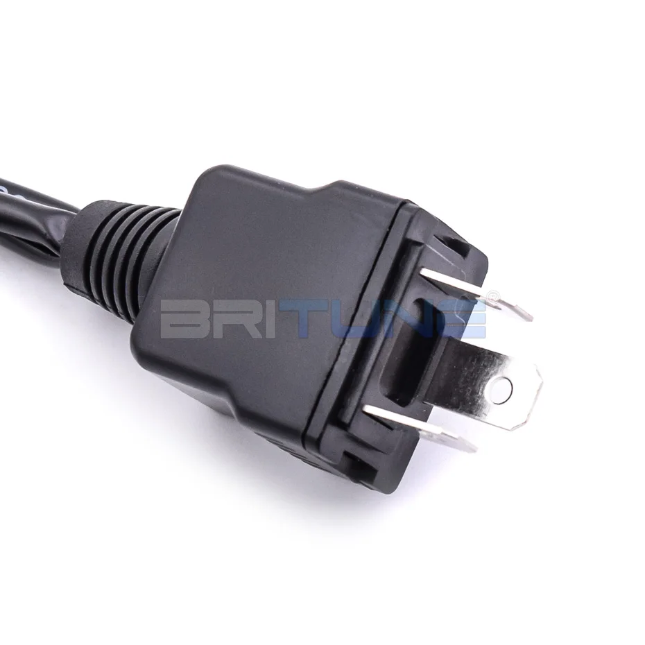 Britune H4 Relay Harness 12V 24V Wiring Connectors for BI-LED Projector Lens H4 LED Wires Cable Adapter