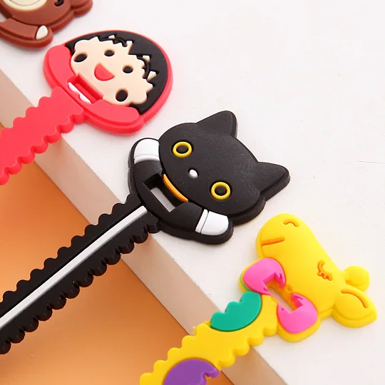 Cartoon Cat Rilakkuma Saw tooth Style Perforated Bobbin Winder Ear Mechanism Storage Line Multi Function Receive Bag Clip