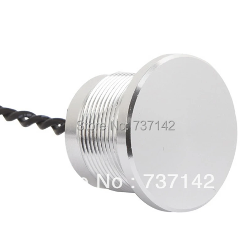 ELEWIND 22mm Silver color aluminum  anodized Stainless steel  piezo switch push buttton switch(PS223P10YNT1,Rohs,CE)