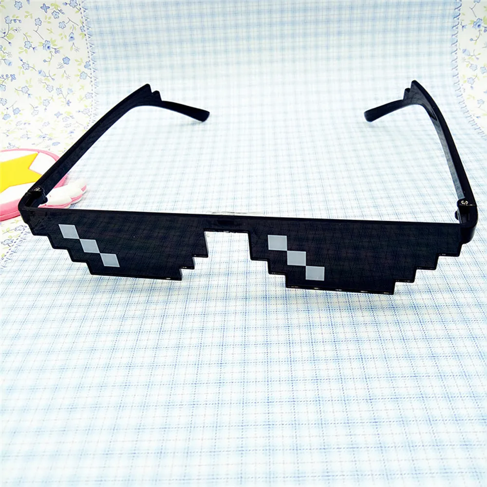 Funny Life Glasses 8 Bit Pixel Deal With IT Sunglasses Children Adult Toys Antistress Relief Figet Toys Anti Stress Toy