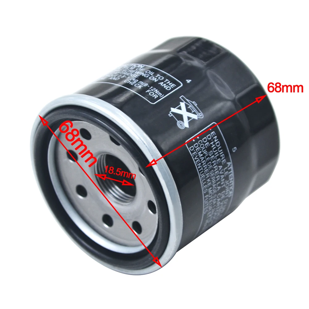 2 / 4 Pcs Motorbike ATV Oil Filter For YAMAHA XV1900 XV950 XV950R XVS13 XVS1300 XVS950 YFM350 2X4 4X4 YFM350X YFM400 YFM450