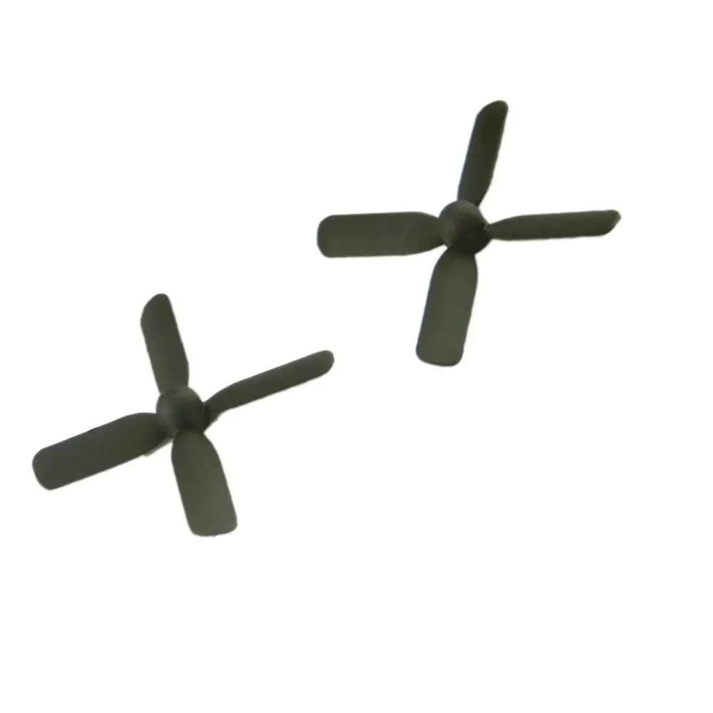 CHANCS RC Propellers 4-Blades (50x50mm, 0.7 mm Diameter) 4-Vane Multi-Rotor for Aircraft Toy, Solar Airplane Kit 2PCS 6PCS