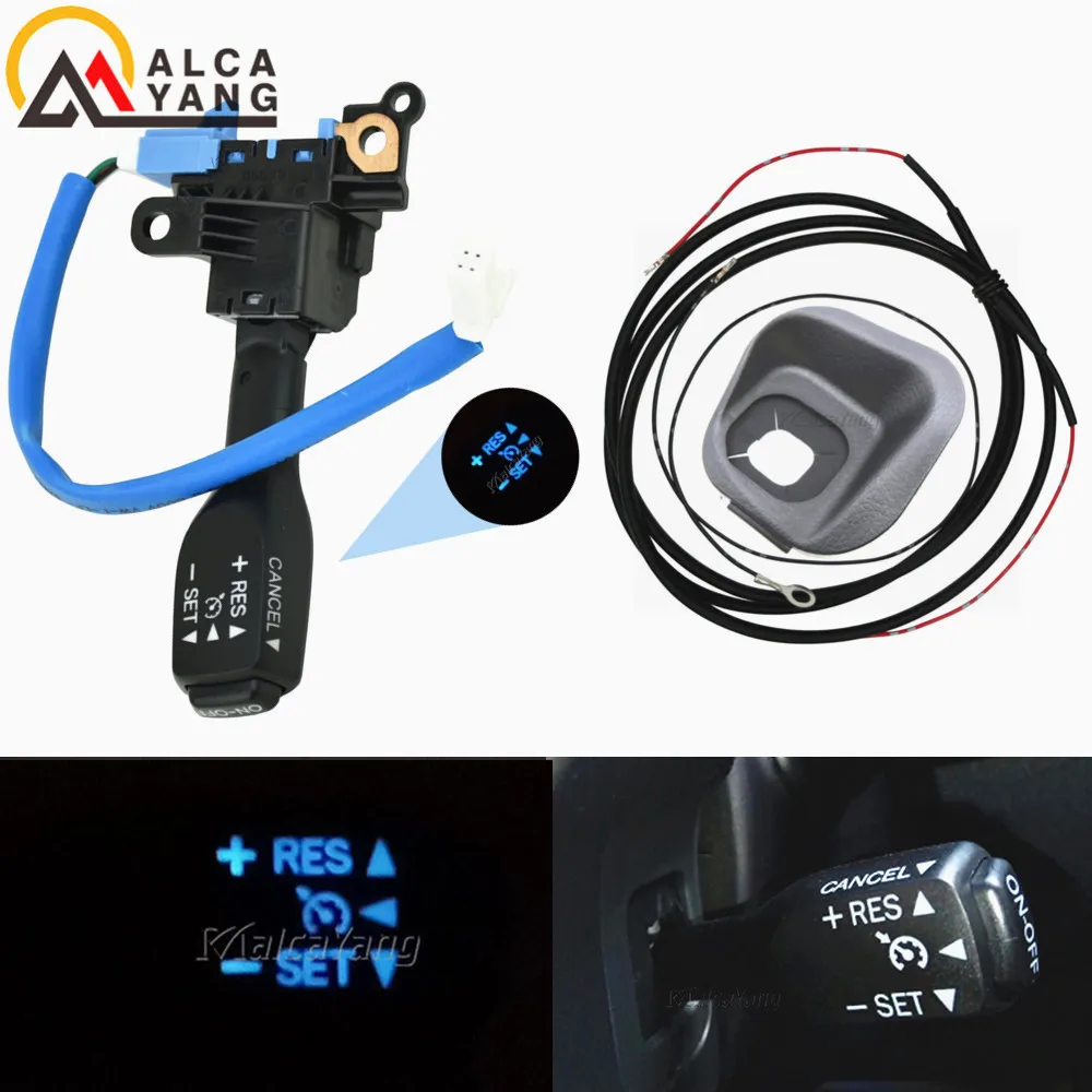 

LED Blue Cruise Control Switch Kit Dust Cover 84632-34011 84632-34017 45186-0P040-C0 45186-0P020-C0 For Toyota Reiz 2010-2013