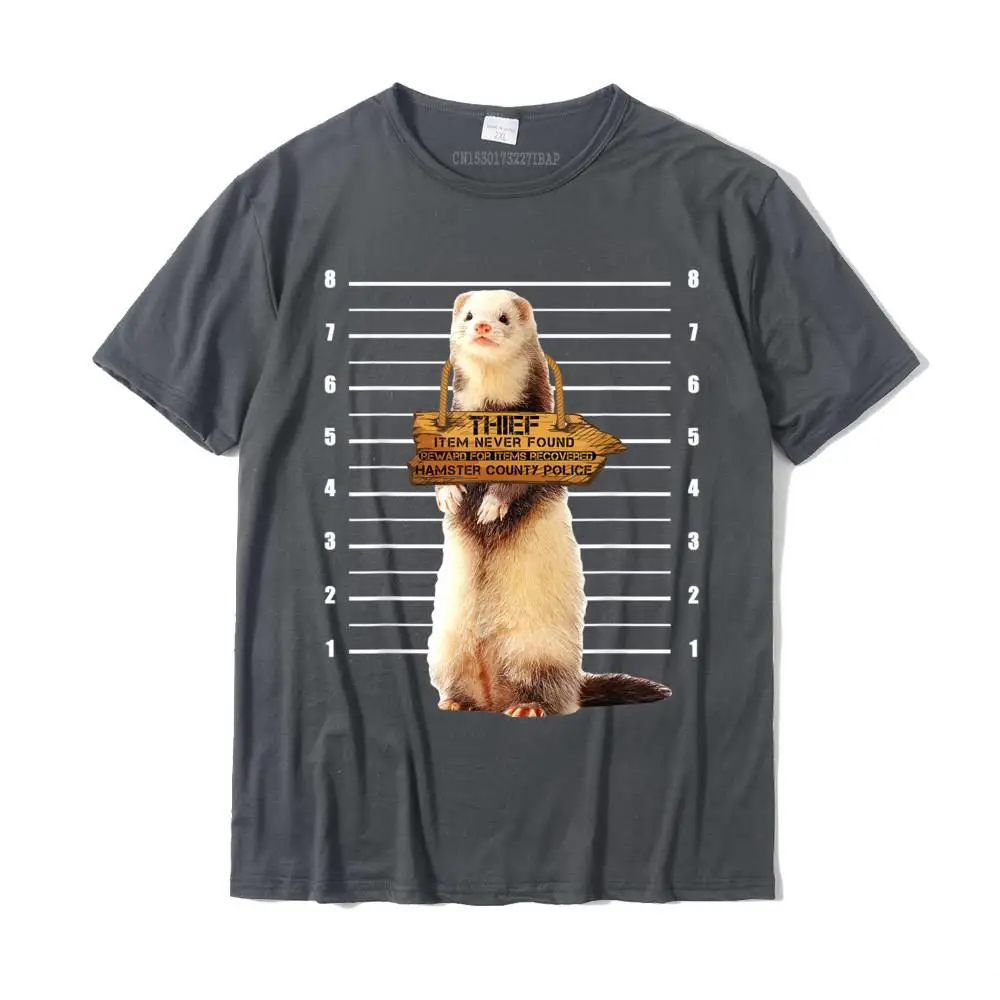 Cute Ferret Thief Funny Animals T-Shirt Men New Design Crazy Tops T Shirt Christmas Cotton T Shirts Design