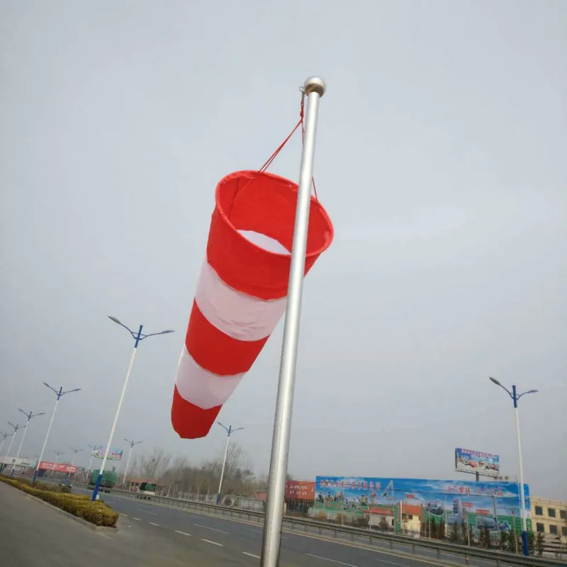 80/100/150cm Reflective Windsock Outdoor Rip-stop Wind Measurement Weather Vane Refective Windsock Weathervane Waterproof