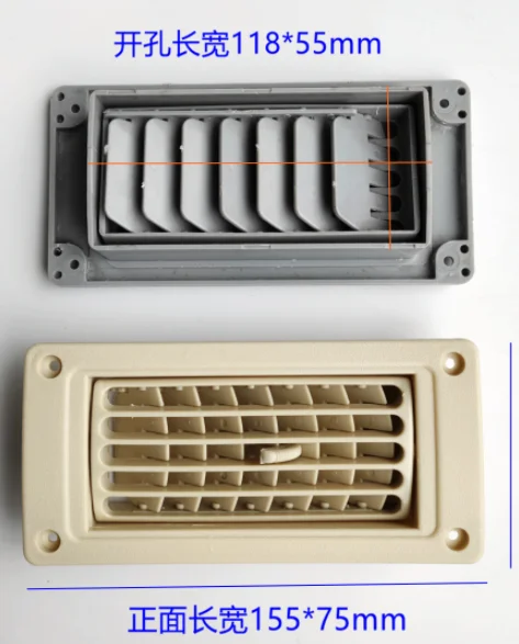 2pcs Bus air-conditioning vents and other vehicles louver vents beige gray auto parts openings