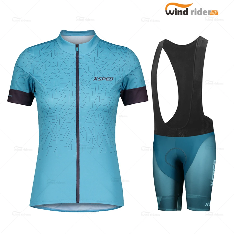 Quick-Dry mountain bike clothing 2021 Women bicycle jersey bib set dress Summer outdoor sports cycling clothes Ladies MTB wear