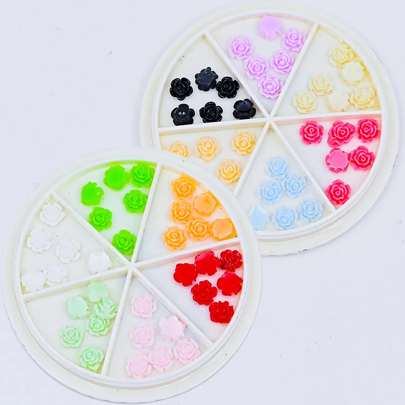 

1 Wheel Nail Rhinestones,Bear/Flower/Butterfly Designs Nail Decoration,Resin Nail Charms Jewely Manicure Design Accessories 2022