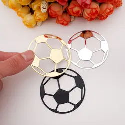 30Pcs Hollow Out Football Style Wall Mirror Sticker 3D Acrylic Mirror Sticker Party Decor Kid's Room DIY Decor