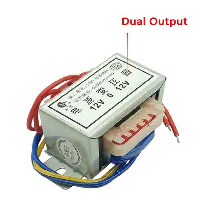 1W 2W 3W 5W 10W 20W 30W 50W 60W 80W 100W Power Transformer Input AC 220V 50HZ Output AC 6V 9V 12V 15V 18V 24V Single/Dual