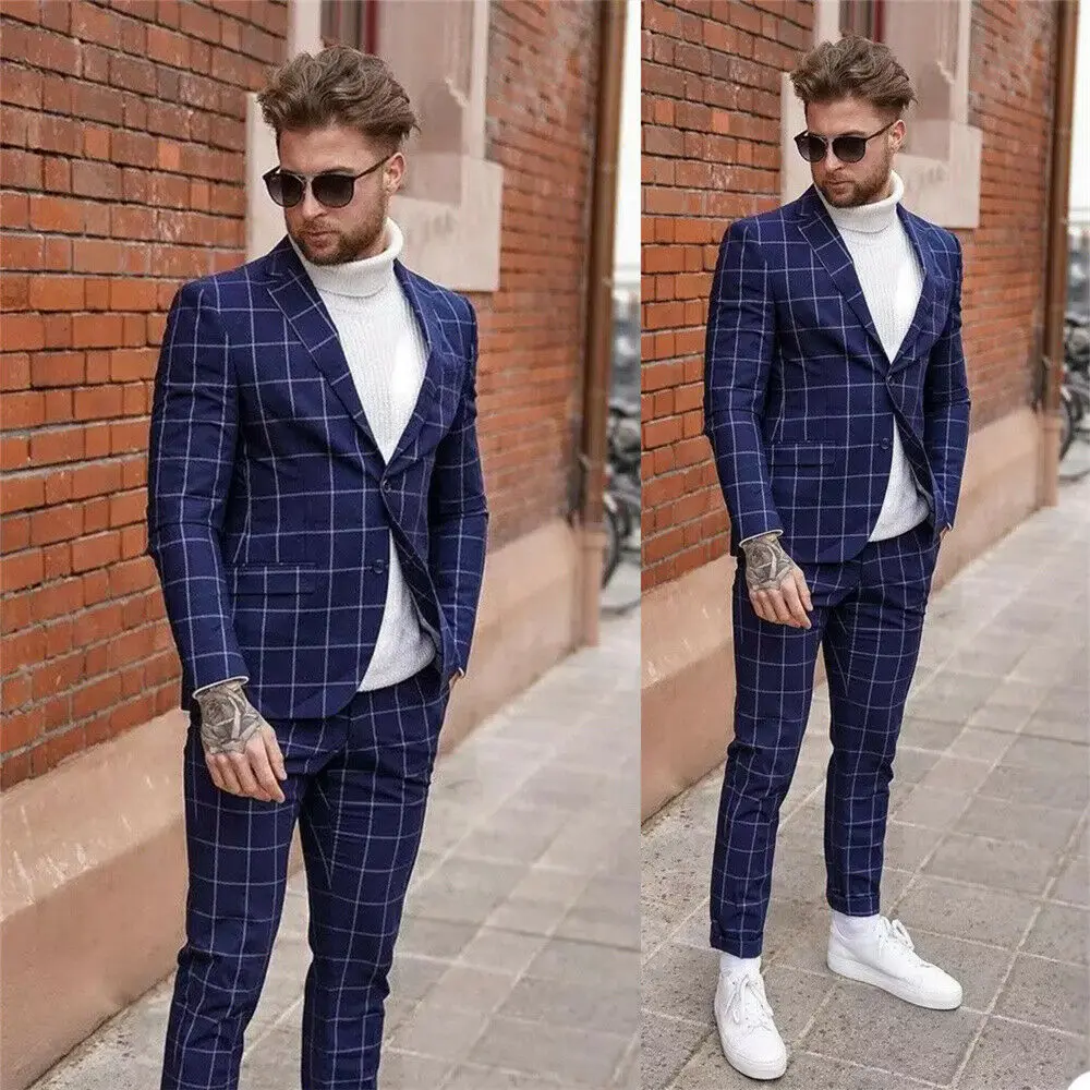 

Classic Wedding Tuxedos Men's Suits Slim Fit Suits for Men Regular Fit Tuxedo Groom Groomsman Wedding Formal Tailored